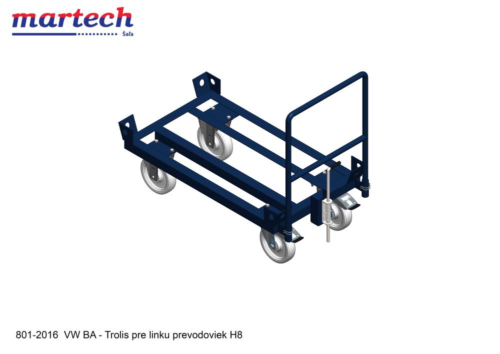 VW BA - Vozík pre paletu Bremmsdruckleitung