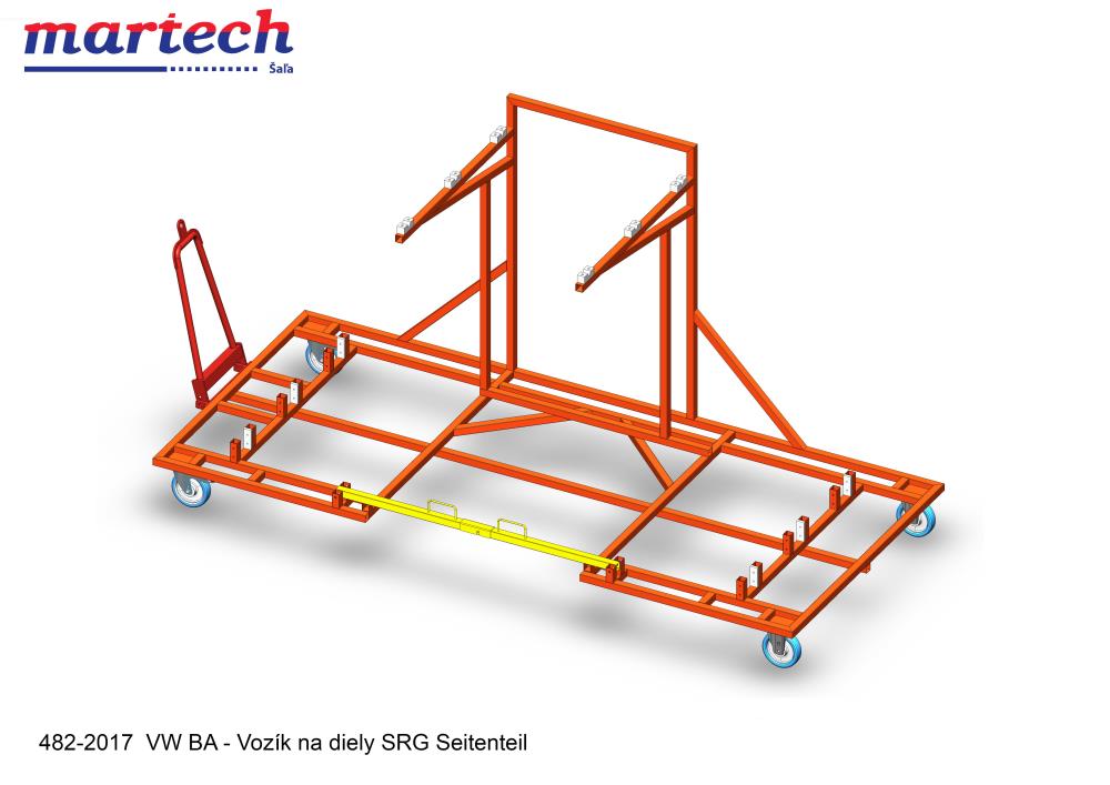 VW BA - Vozík pre paletu Bremmsdruckleitung