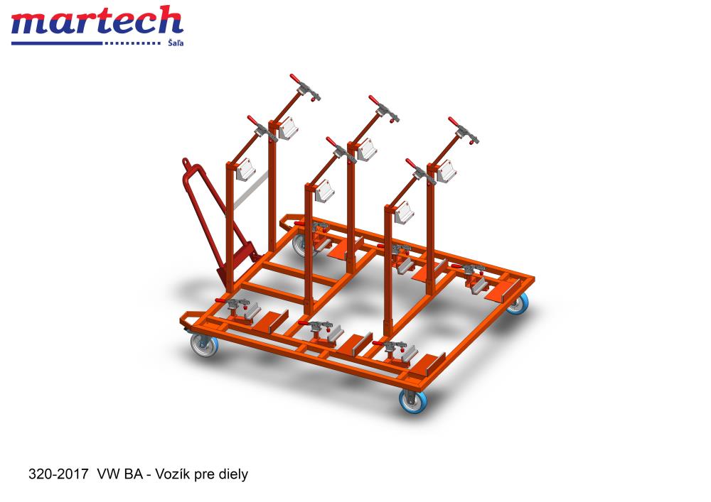 VW BA - Paleta pre Hilfsrahmen Hinterachse